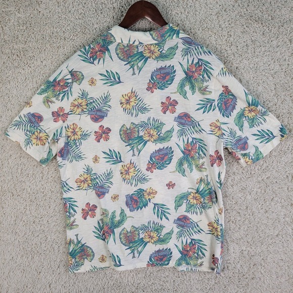 Jurassic World Shirt Men's 2XL‎ Hawaiian Floral Jurassic Park Universal Official - Picture 3 of 7